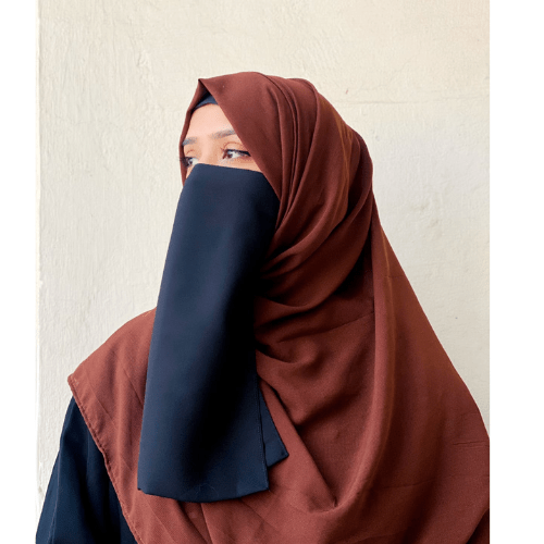 Chiffon Hijab - Dark Brown - Amirah.pk