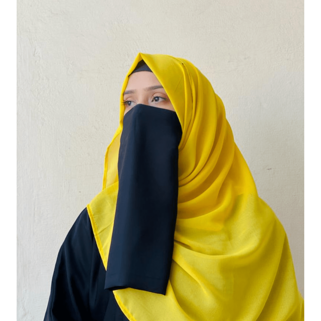 Chiffon Hijab - Mustard - Amirah.pk