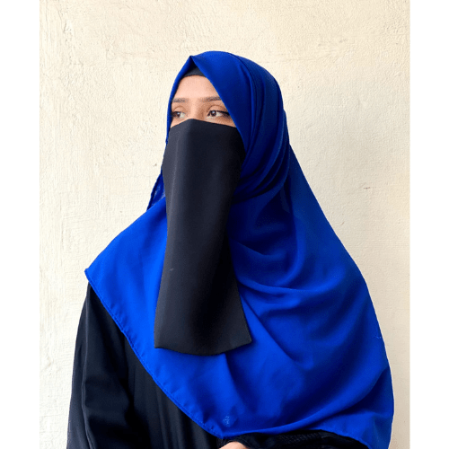 Chiffon Hijab - Royal Blue - Amirah.pk