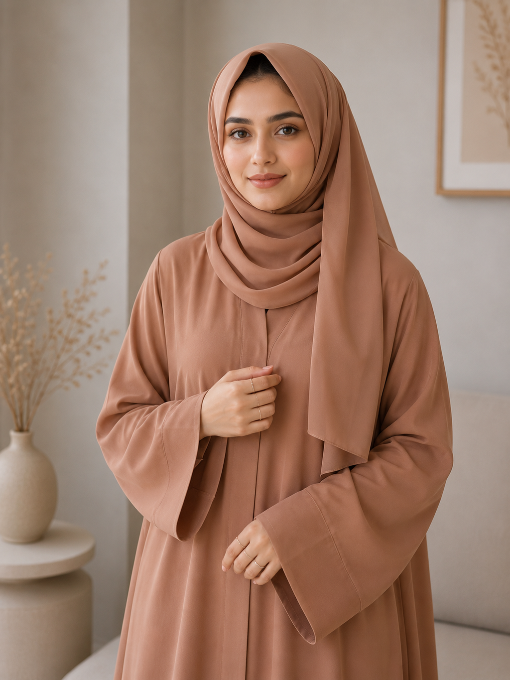 Plain Abaya - Coffee