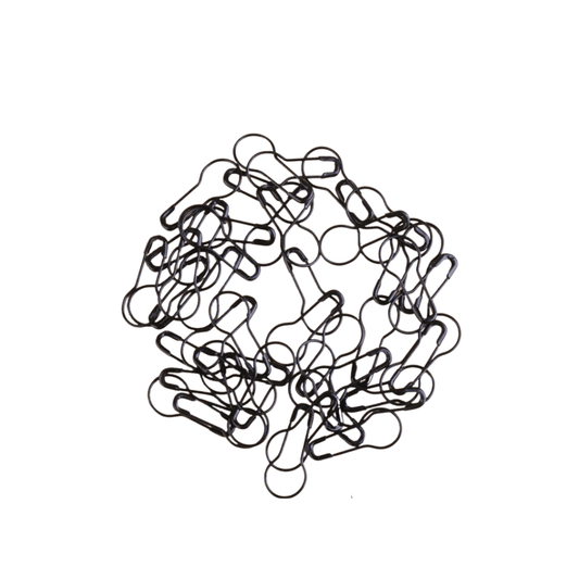 Coil Less Pins - Black (50 pcs) - Amirah.pk