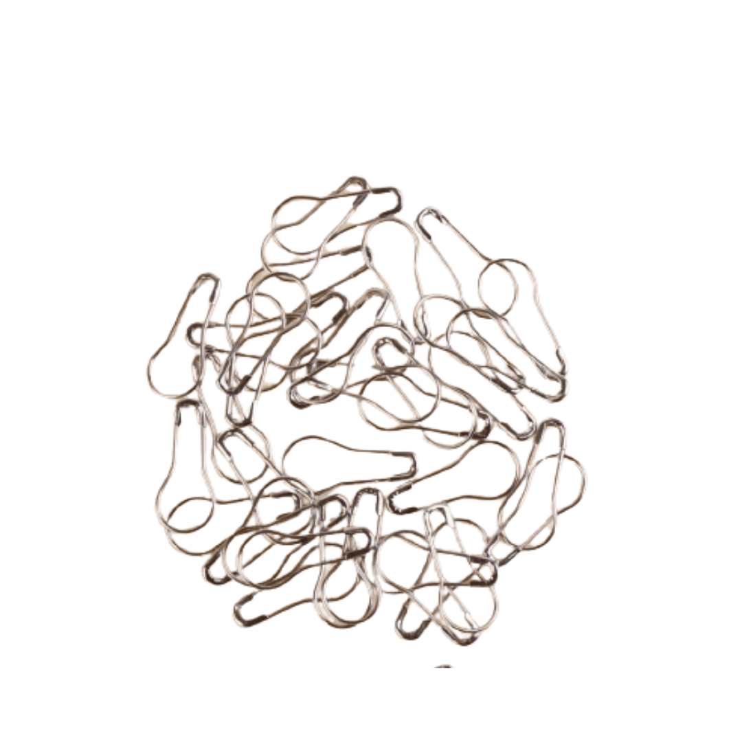 Coil Less Pins - Silver (50 pcs) - Amirah.pk