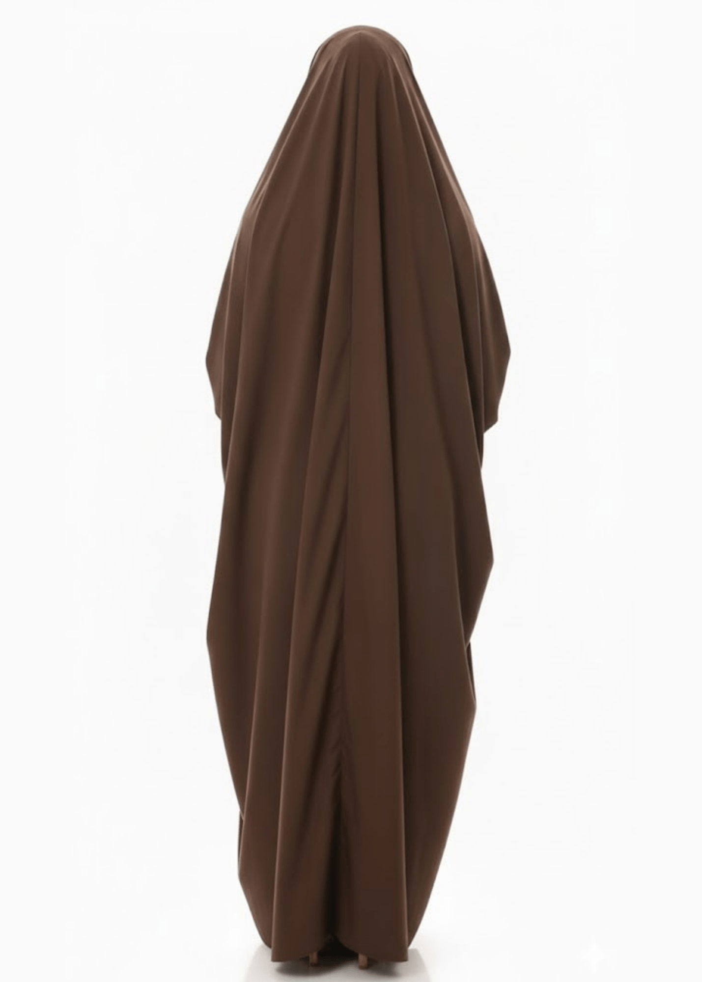 French Piping Jilbab - Brown - Amirah.pk