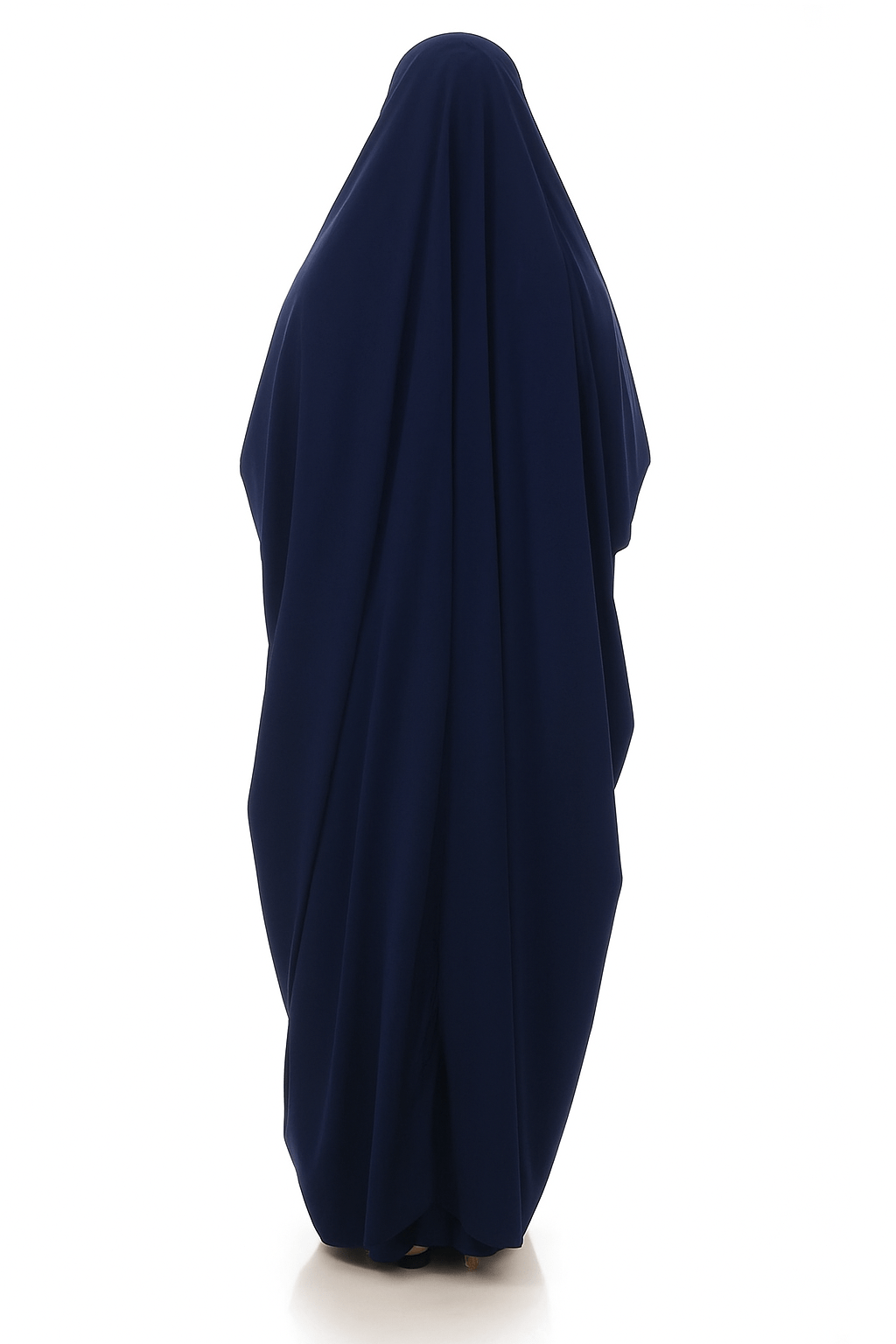 French Piping Jilbab - Navy Blue - Amirah.pk