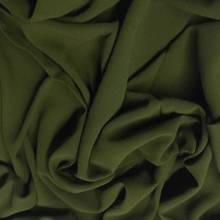 Georgette Hijab - Olive Green - Amirah.pk