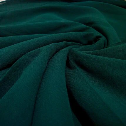 Georgette Hijab - Peacock green - Amirah.pk