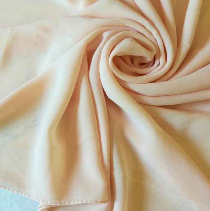 Georgette Hijab - Skin - Amirah.pk