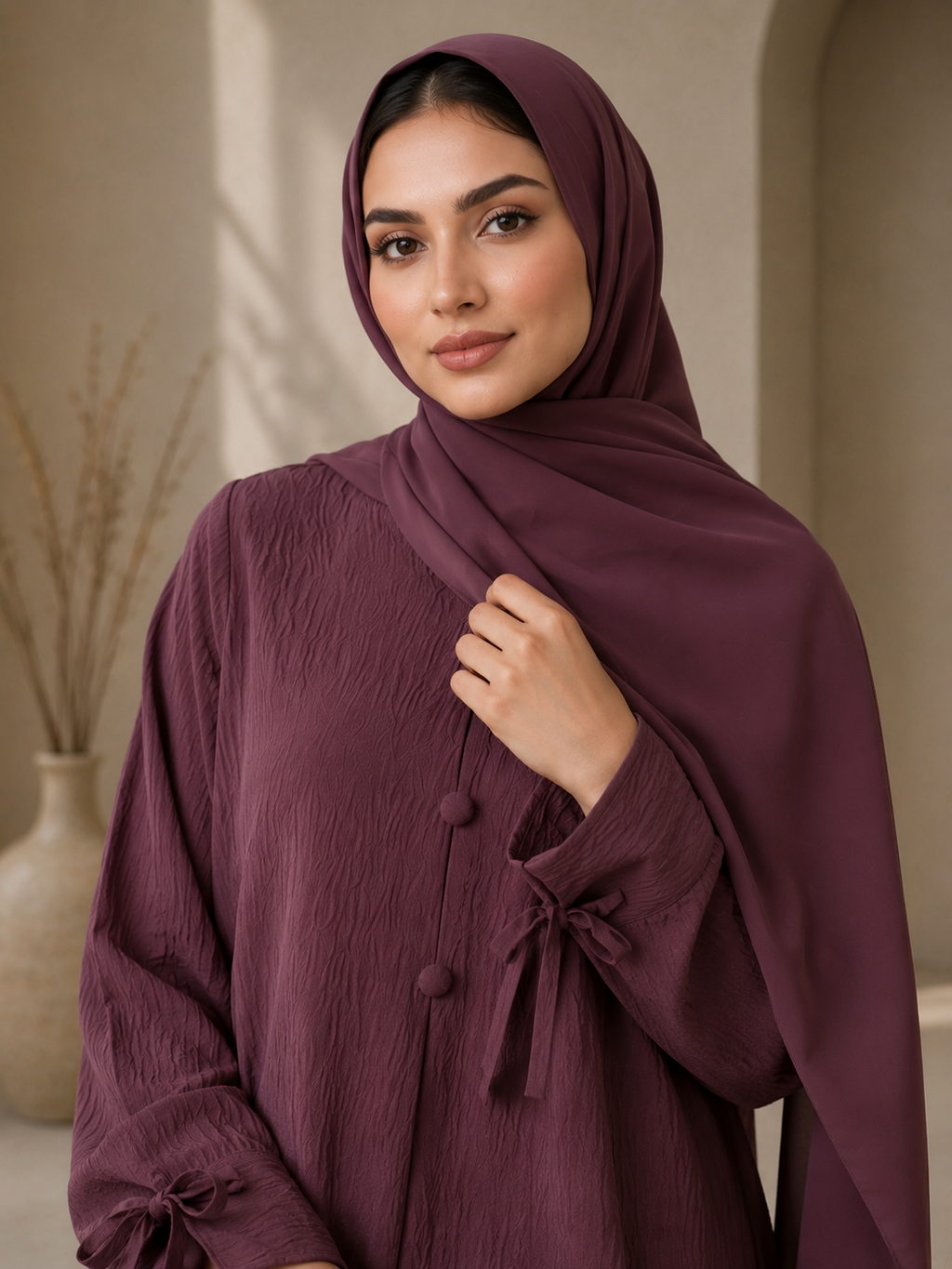Haya Abaya - Maroon