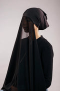 INSTANT HIJAB WITH CAP - BLACK - Amirah.pk