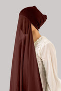 INSTANT HIJAB WITH CAP - BROWN - Amirah.pk