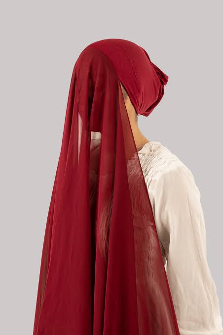 INSTANT HIJAB WITH CAP - MAROON - Amirah.pk
