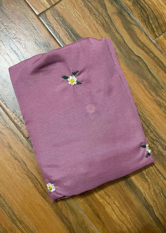 Kids Embroidered Namaz Chadar - Tea Pink - Amirah.pk