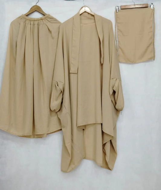 3 Piece Jilbab - Skin