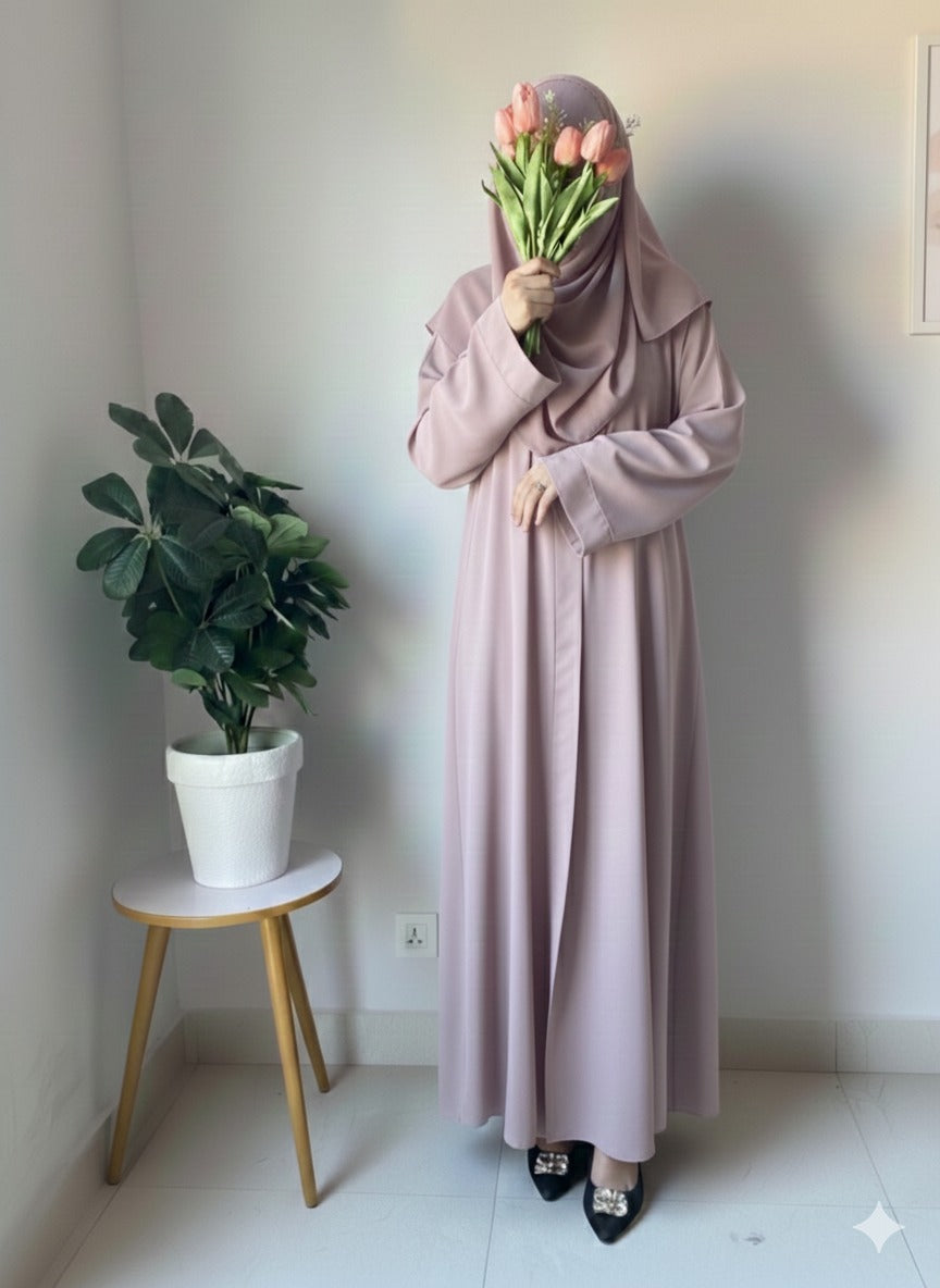 Plain Abaya - Lavender