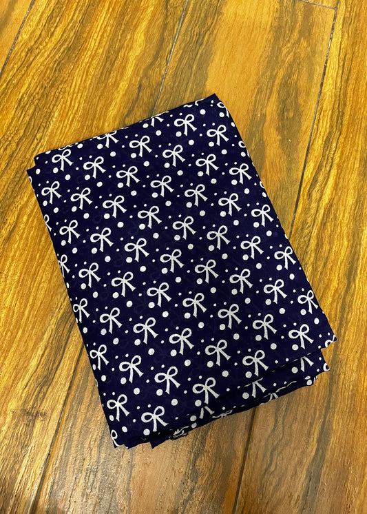 Kids Printed Namaz Chadar - Navy Blue