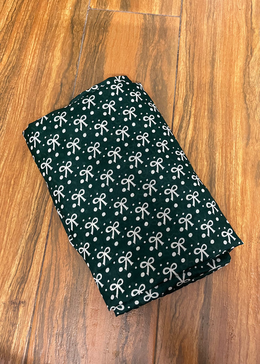 Kids Printed Namaz Chadar - Dark Green