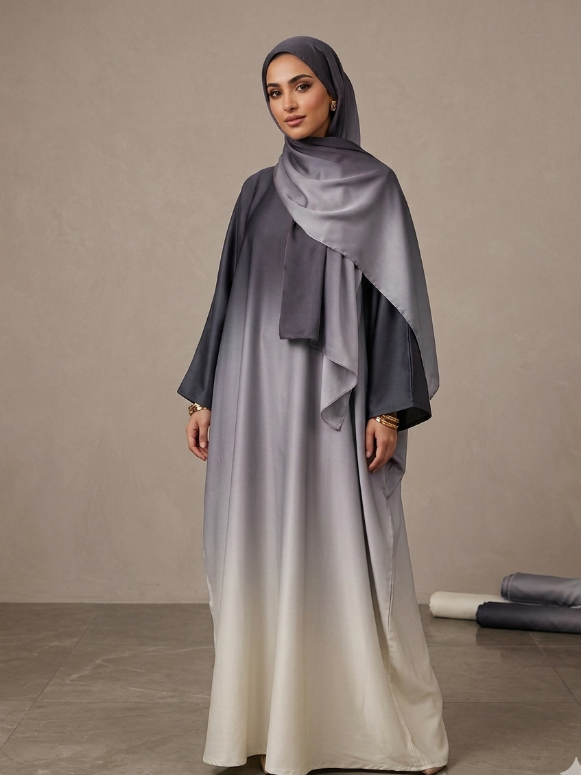 Silver Mist Abaya