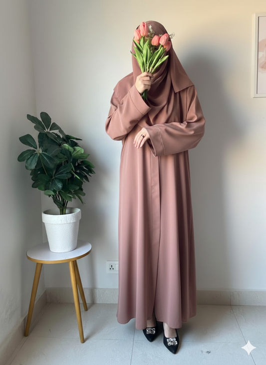 Plain Abaya - Coffee