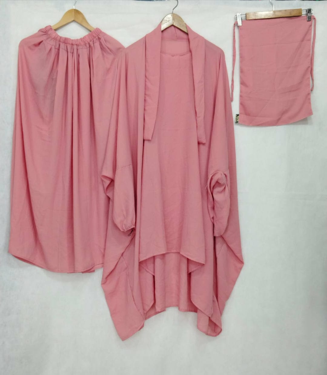 3 Piece Jilbab - Pink