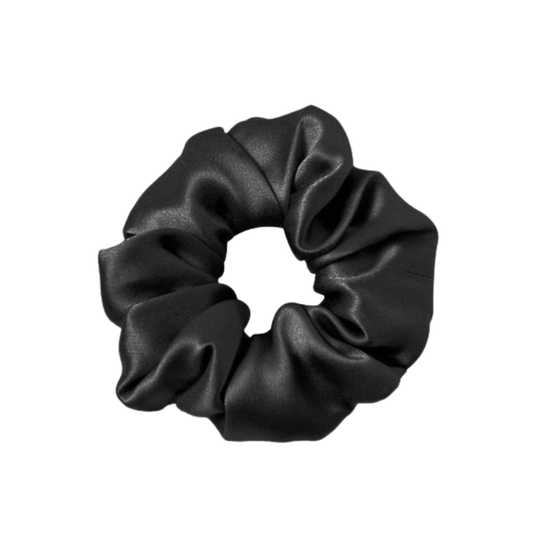 Silk Scrunchie - Black - Amirah.pk