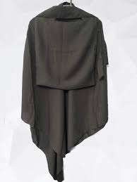 Single Layer Khimar - Dark Gray - Amirah.pk