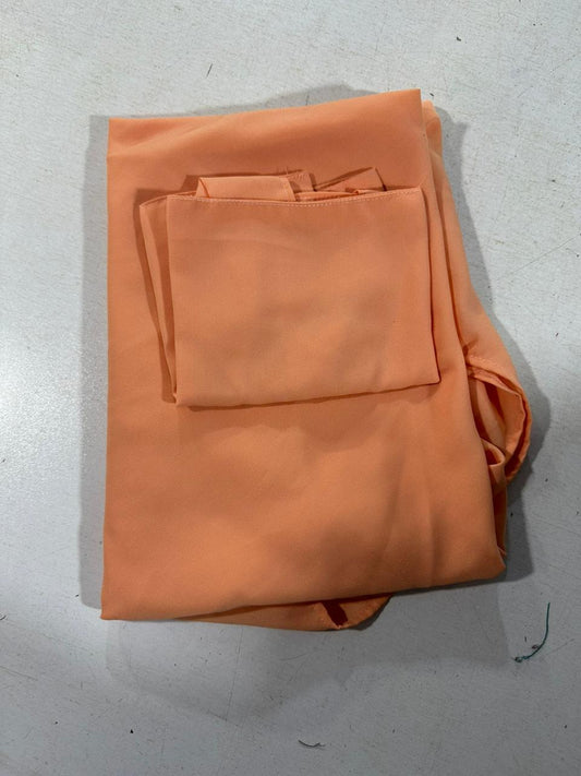 Single Layer Khimar - Peach - Amirah.pk