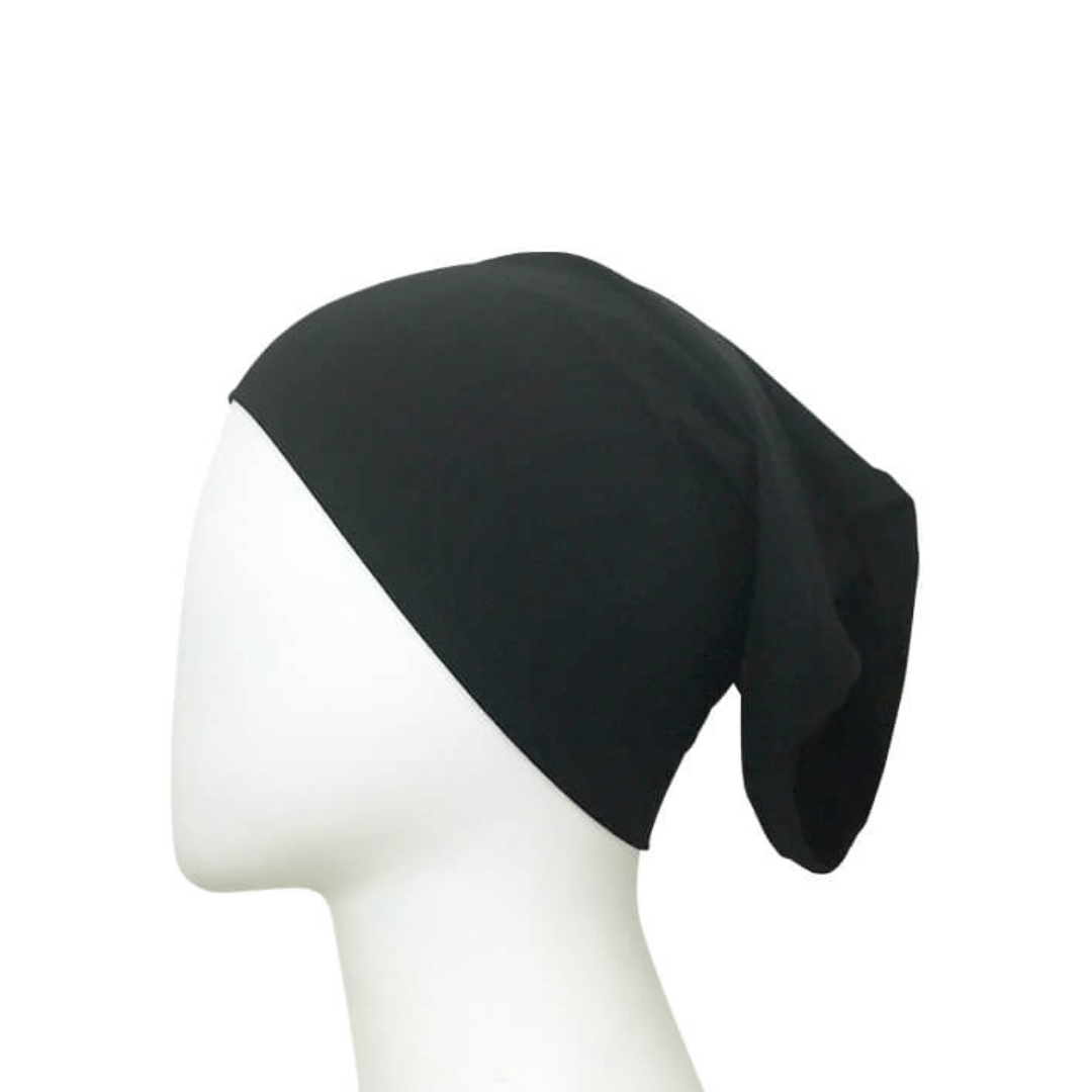 Tube Cap - Black - Amirah.pk