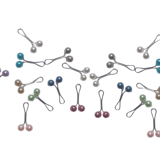 Turkish Hijab Pins - Multicolor (Pack of 4) - Amirah.pk