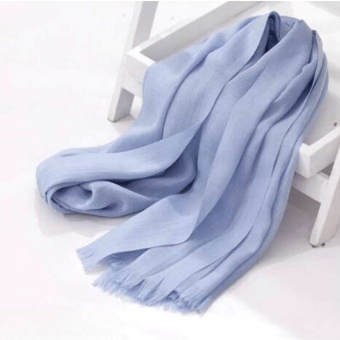 Turkish Lawn Hijab - Baby Blue - Amirah.pk