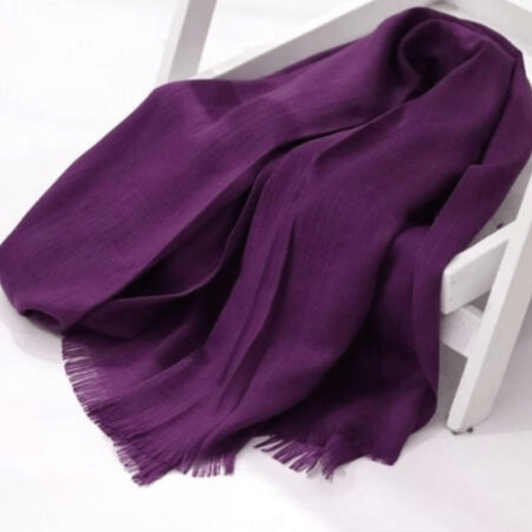 Turkish Lawn Hijab - Dark Violet - Amirah.pk