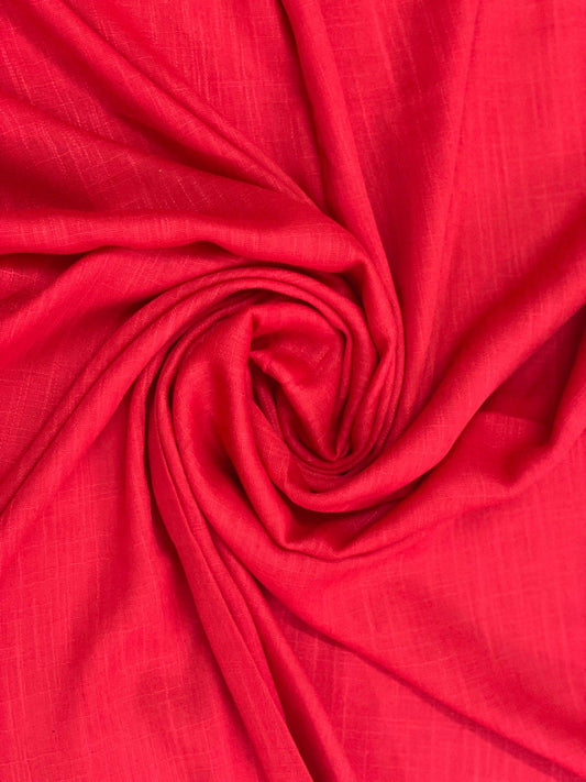 Turkish Lawn Hijab - Red - Amirah.pk